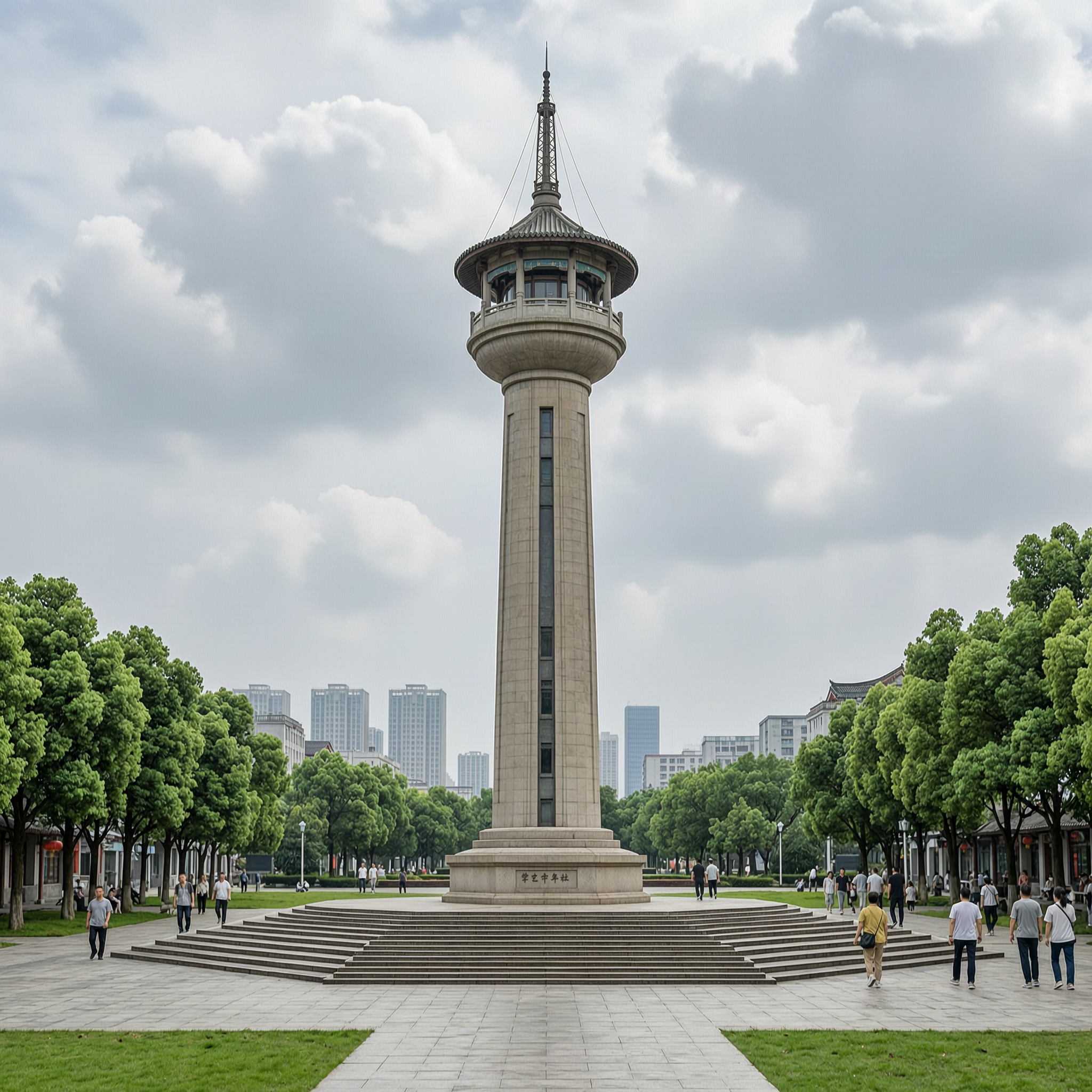 雕塑艺术夜景亮化案例 - 白天实景原图