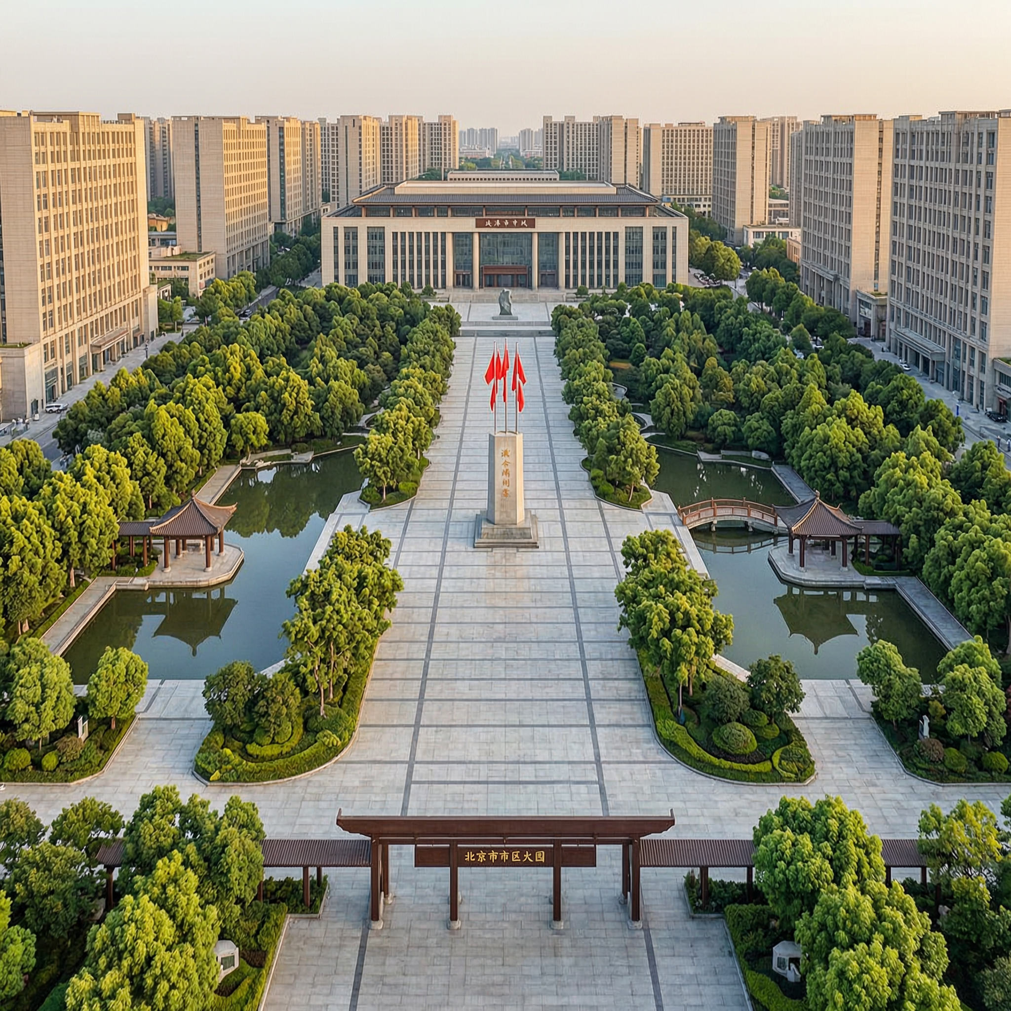 广场景观夜景亮化案例 - 白天实景原图