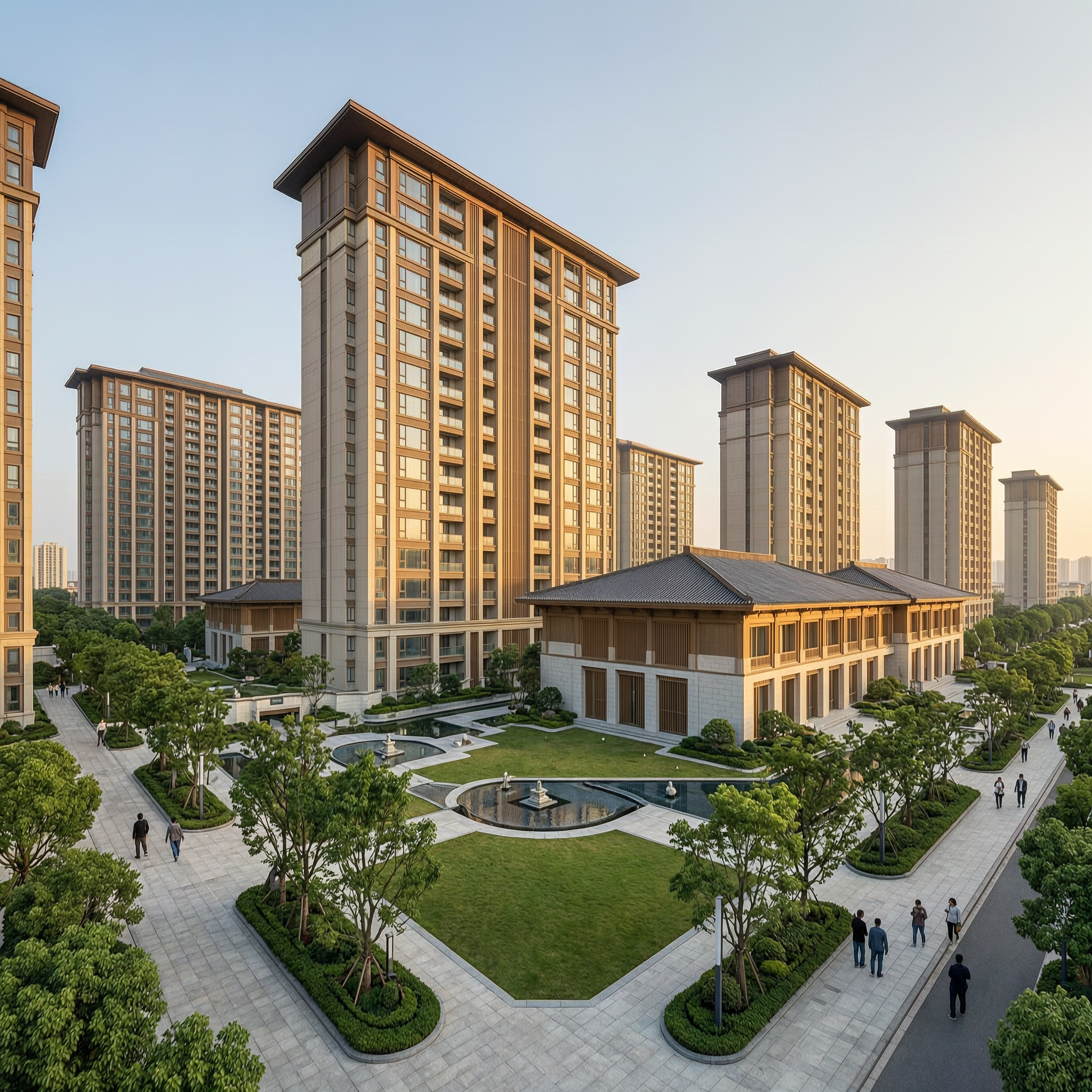 住宅建筑夜景亮化案例 - 白天实景原图