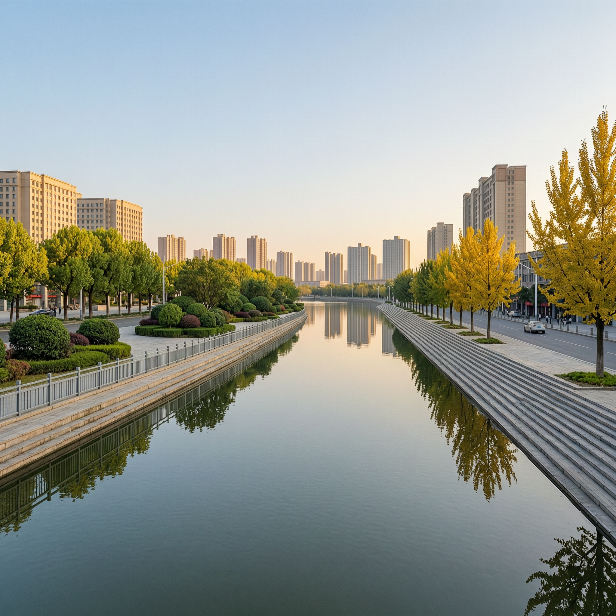 河道水景夜景亮化案例 - 白天实景原图